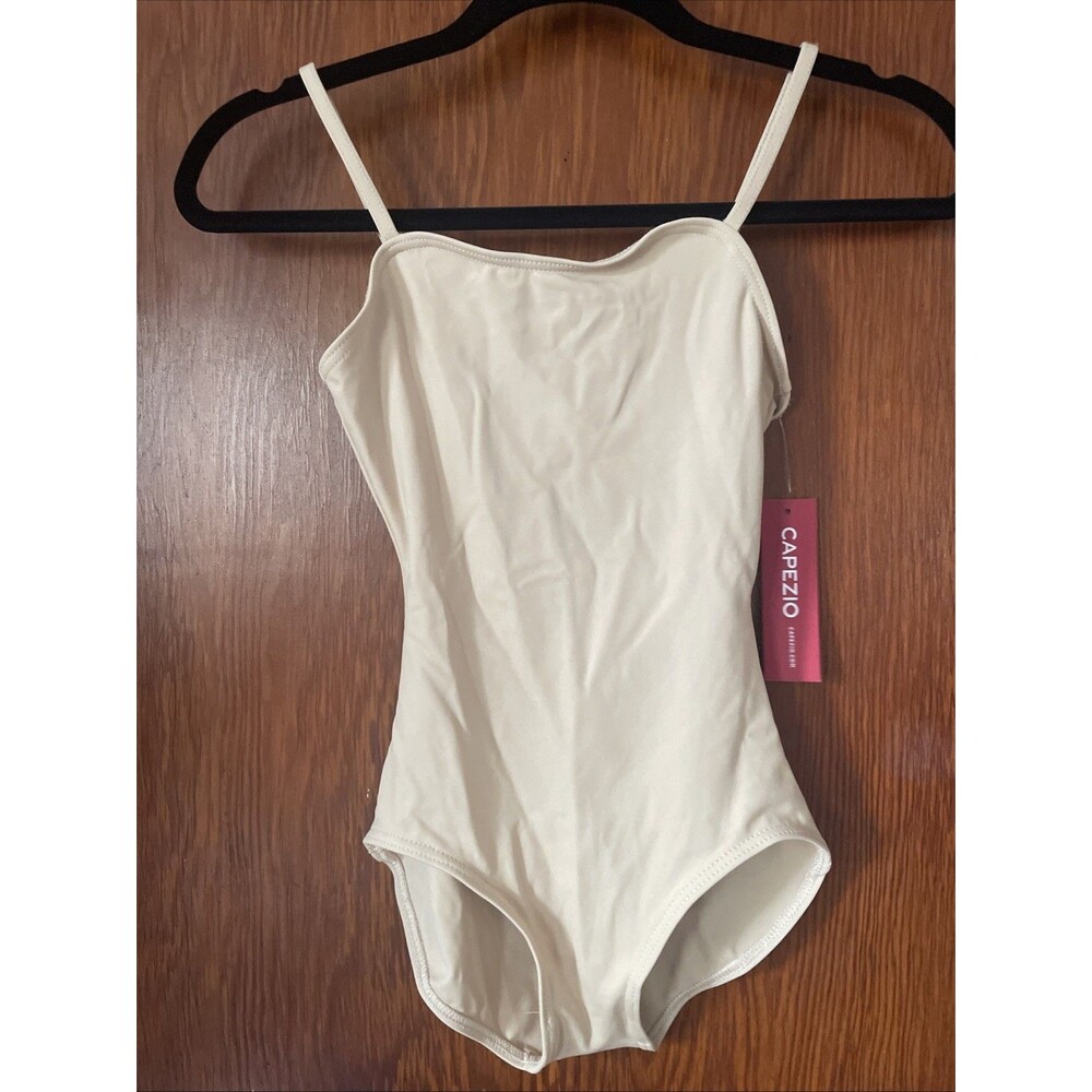 Capezio Women's Camisole Leotard With Adjustable Straps Nude Size XS TB49 NWT